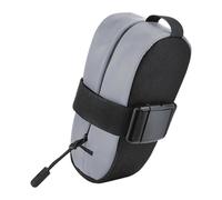 Perfeclan Wedge Pack Bike Pouch Strap-on Bikes Travel Reflective under Seat Mountain Bikes with Zipper Seat Pack Bike Saddle Bag, Argent Reflective