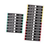 Perfeclan Weight Stack Labels, Number Stickers with Weight Stack Pin Hole 11lbs to 220Ibs for Gym Fitness Equipment Accessories