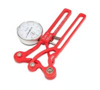 perfeclan Wheel Adjuster Spoke Tension Meter Tool Gauge Truing Aid Aluminum Alloy Precision Dial For Uniform Spokes suitable for building tuning, Red, Mechanical Dial Indicator