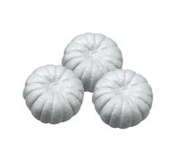 Perfeclan White Foam Pumpkins Decorative for Carving Painting Artificial Pumpkins DIY Crafts for Halloween Outdoor Household Decoration, 20cm