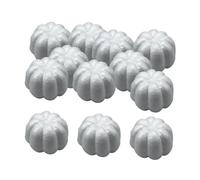 Perfeclan White Foam Pumpkins Decorative for Carving Painting Artificial Pumpkins DIY Crafts for Halloween Outdoor Household Decoration, 10cm