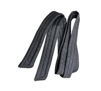 Perfeclan Women's Waist Belt for Down Coat with Stitching, Padded Replacement Belt with Adjustable Tie, Decorative Cummerbund Sash, Polyester, for Jackets and Winter Overcoats, 180 cm, Matte Black