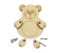 Perfeclan Wood Busy Board, DIY Accessory Educational Motor Skill Early Teaching for Toddler Learning Activities Board Sensory Toy,