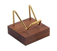 Perfeclan Wooden Display Stand for Fossils, Rocks, Geode, Agate, Crystals, Collectibles Strange Stones Holder, 01