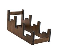 perfeclan Wooden Electric Guitar Stand Floor Guitar Rack 3 Tier Front Display Space Saving for Stage Home, L