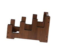 perfeclan Wooden Guitar Floor Stand Guitar Rack for Home, Studio, Stage Portable Guitars Holder for 3 Guitars for Bass Violin Banjo