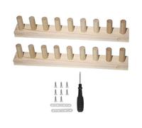 perfeclan Wooden Knitting Loom, Chunky Knit Blanket Loom Frame, Easy to Use Weaving Frame Bulky Blanket Loom DIY Blanket Frame, Adjustable Size Beginner Friendly Hand Knitting