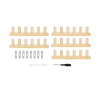 Perfeclan Wooden Knitting Loom Kit Hand Knitting Kit Easy to Assemble Adjustable DIY Blanket Frame Bulky Blanket Loom for Beginners