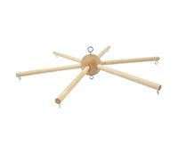 Perfeclan Wooden Mobile Frame Kit Decorative Equipment Creative DIY Wind Chime Crafts Hanger Frame Hanger for Baby Home Crib Wall Hanging Balcony