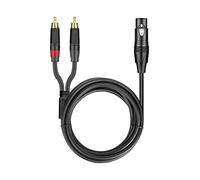 Perfeclan XLR to Cable Stereo Copper Unbalanced Audio Connection for s Audio Equipment, Male 5M
