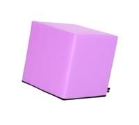 Perfeclan Yoga Cube Stool Soft Seating for Home Balance Training Yoga Brick Footstool Block for Indoor Sports Bedroom Stretching, Purple