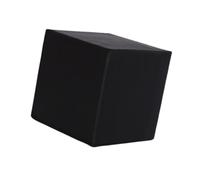 Perfeclan Yoga Cube Stool Soft Seating for Home Balance Training Yoga Brick Footstool Block for Indoor Sports Bedroom Stretching, Black