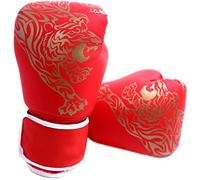Perfeclan Youth Boxing Gloves for Ages 10-18, Teens Boxing Training Gloves, Teenagers Sparring Gloves for Punching Bag, Kickboxing, boxeo en tailandia Thai, MMA, red 38x23cm
