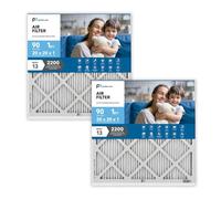 Perfect Aire Elite Air Filter MERV 13 - Electrostatically Charged Pleated Dual Airflow HVAC Filter - Lasts 90 Days (2 Pack, 20x20x1)