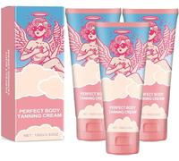 Perfect Body Tanning Cream, Intensive Tanning Luxe Cream, Sunbed Cream, Tan Accelerator, Self Tanner Oil, Achieve A Natural Tanning, Fast Tanning, for All Skin Types (3 Pieces)