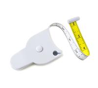 Perfect Body Tape Measure - 80 Inch Automatic Telescopic Tape Measure - Retractable Measuring Tape for Body: Waist, Hip, Bust, Arms, and More (White - 80 inch)