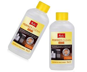 Perfect Clean Espresso And Milk Coffee Machine Cleaners 250ml Genuine Melitta x2