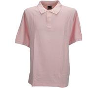 Perfect Collection Button Neck Short Sleeve Polo Top Shirt Pale Pink 2XL