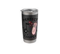 Perfect Couple Ballet Shoe Note Hearts Love Stainless Steel Insulated Tumbler