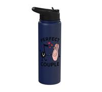 Perfect Couple Ballet Shoe Note Hearts Love Stainless Steel Insulated Water Bottle