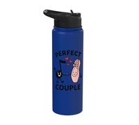 Perfect Couple Ballet Shoe Note Hearts Love Stainless Steel Insulated Water Bottle