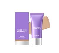 Perfect Cover Serum BB Cream, Moisturizing and Lightweight Nude Makeup Creams, Skin Care Foundation Makeup, Light and Natural Foundation, for All Skin Types, Natural