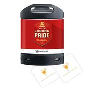 Perfect Draft Fuller’s London Pride Beer Keg | 2x Celebration Spirits Beer Mats