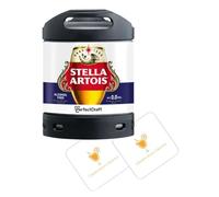 Perfect Draft Stella Artois 0.0 Alcohol Free Beer Keg | 2x Celebration Spirits Beer Mats