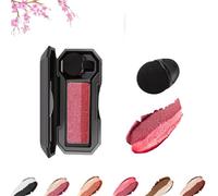 Perfect Dual Color Eyeshadow, Dual Color Eyeshadow, Two Color Lazy Eyeshadow Makeup, Portable Two Tone Eyeshadow, Highly Pigmented Eyeshadow, Exquisite Glitters, Waterproof, Long-Lasting (#3)