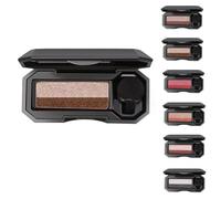 Perfect Dual Color Eyeshadow, Portable Dual-Color Glitter Eyeshadow Palette Highly Pigmented, Two Color Eye Shadow Plate, Long Lasting for Eye Makeup (#2)