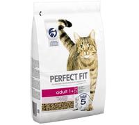 Perfect Fit Adult 1+ - Complete Dry Food for Adult Cats from 1 Year Old, Salmon, 3 Packs of 2.8 kg
