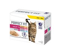 Perfect Fit Adult 1+ Pouches - Meat & Fish in Sauce 48 x 85 g