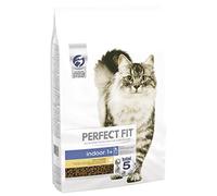 Perfect Fit Dry Cat Food Indoor Adult 1+ - Complete Dry Food for Adult Cats from 1 Year Old, Rich in Chicken - 7 kg (Pack of 1)
