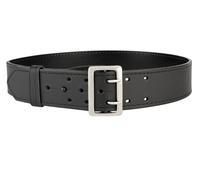 Perfect Fit Leather Duty Belt 2.25 inch Basketweave Sam Browne Belt US Made, Order 2 Sizes up, Black, 42