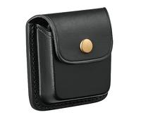 Perfect Fit Leather Nasal Spray Case for Naloxone Opiod Overdose Antidote Spray, First Aid Spray Case Black Leather with Brass Snap