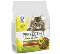 2.4kg Perfect Fit Natural Vitality Adult Complete Dry Cat Food Beef & Chicken