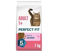 Perfect Fit Salmon Dry Food for Adult Cats, Premium Nutrition, 7kg Bulk Bag