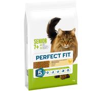 Perfect Fit Senior 7+ Complete Dry Cat Food for Senior Cats Aged 7+ Years, Rich in Chicken, 1 Bag (7 kg)