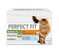 Perfect Fit Senior 7+ - Wet Cat Food - Pouches Mixed Selection - 48 x