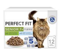 Perfect Fit Senior 7+ - Wet Cat Food - Pouches Mixed Selection - 48 x 85 g