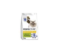Perfect Fit Sensitive Adult 1+ Complete Dry Cat Food for Adult Cats Aged 1+ Years, Rich in Turkey, 1 Bag (7 kg)