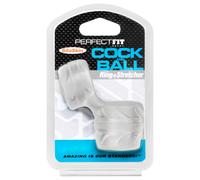 Perfect Fit - SilaSkin Cock Ring and Ball Stretcher Ring (white)