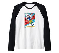 Perfect Football Catch for Touchdown Classic Comic Raglan Baseball Tee
