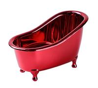 Perfect for Beer Bottles Mini Bathtub-shaped Small Ice Bucket Cosmetic Fixing Box Soap Box Small Grocery Box Home Decoration 3 Colors Accessories(Red)