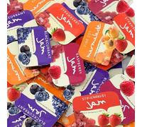 Perfect for Spreading - Assorted Jam Portions 20g - Includes Apricot, Strawberry, Raspberry & Blackcurrant - Single-Serve Convenience - Lcf (80 x Pack)