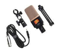 Perfect for stand voice calling and live broadcast professional condenser microphone with easy-to-use 3.5mm PC microphone for solid stability