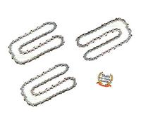 Perfect Garden 3X Saw Chain Links 40 cm 1.3 mm 3/8 Inch 57 TG Suitable for Guede KS 400E, K 450B, KS 401E, KS 400BW / Matrix EK 2400-40 AK Chainsaw