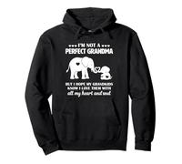 Perfect Grandma Hope Grandkids Elephant Love Heart and Soul Pullover Hoodie