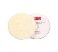 Perfect-It 3M Random Orbital Coarse Wool Compounding Pad, 6"/150 mm, White, PN34124, Orbital Pads for Automotive Compunding and Polishing