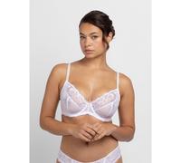 DORINA Perfect Lace Full Cup Underwired Bra - Lightly Padded for Natural Shape - Smooth Fabric & Adjustable Support, White